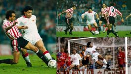 Diego Armando Maradona w Sevilli (fot. Getty Images)