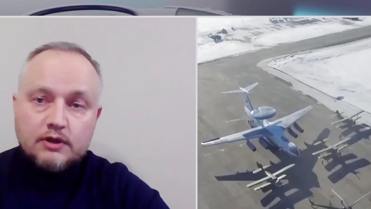 Destroyed a Russian plane at an airport near Minsk, Belarus.  BYPOL President Alaksandr Azarau: It will take about 6 months to fix