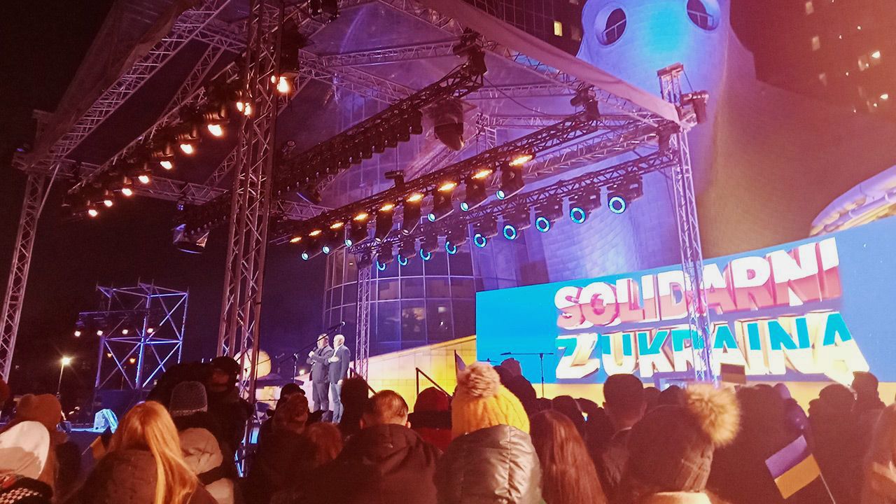 Koncert „Solidarni z Ukrainą” (fot. portal tvp.info)