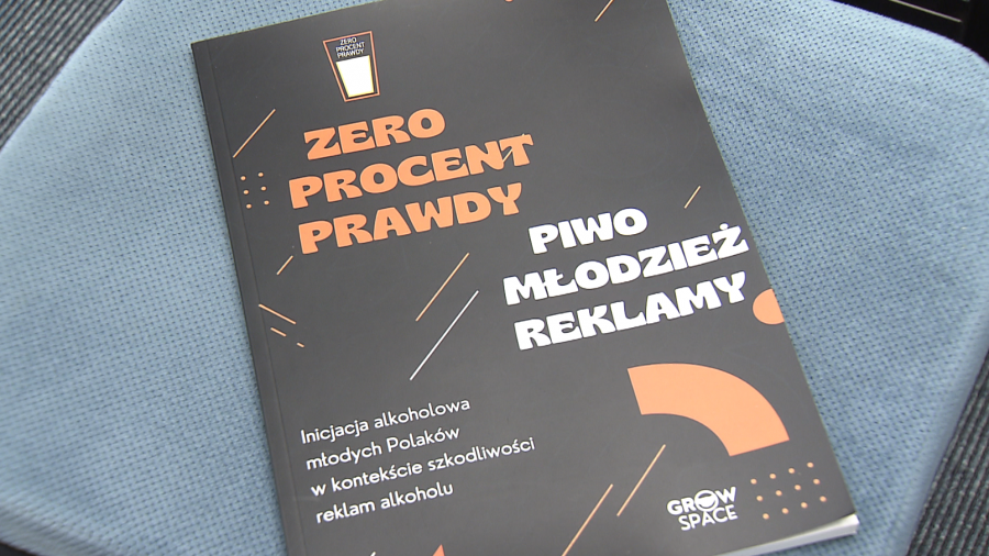 Głównym postulatem kampanii „Zero procent prawdy” jest zakaz reklamy alkoholu. Fot. TVP3 Katowice
