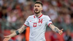 Mateusz Klich w meczu Polska – Rosja we Wrocławiu (fot. Getty)