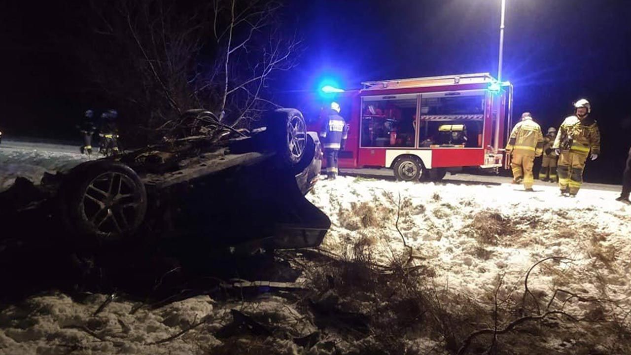 Wypadek miał miejsce 13 stycznia (fot. Facebook/OSP KSRG Zaborowice) Wypadek miał miejsce 13 stycznia (fot. Facebook/OSP KSRG Zaborowice)