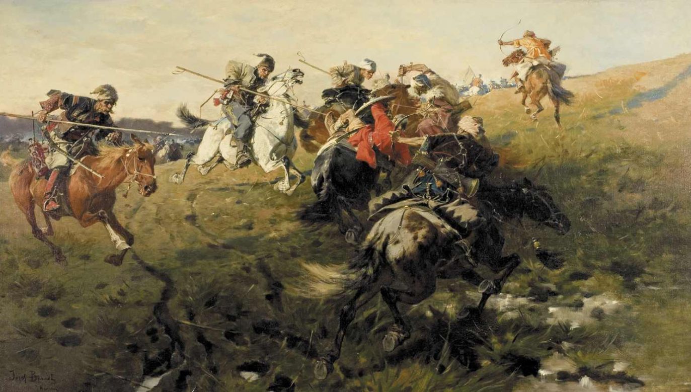 «Битва козаків з татарами» авторства Йозефа Брандта. Фото: Wikimedia