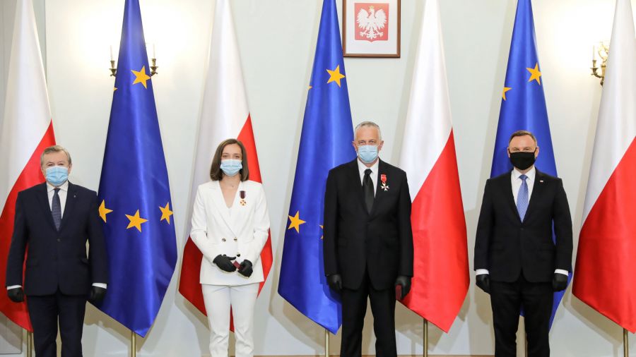 Iga Świątek i jej ojciec odznaczeni przez prezydenta