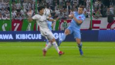 Faul na Andre Martinsie (fot. TVP)