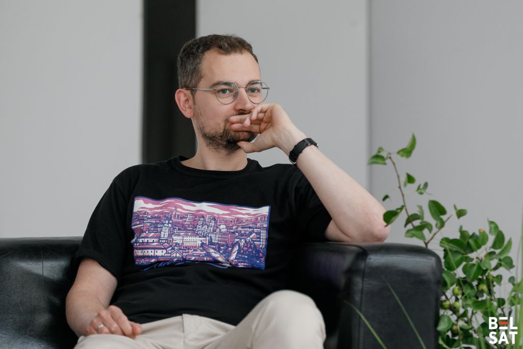 Арцём Шрайбман падчас канферэнцыі «Reshape». Варшава, Польшча. 15 чэрвеня 2025 года. Фота: Белсат