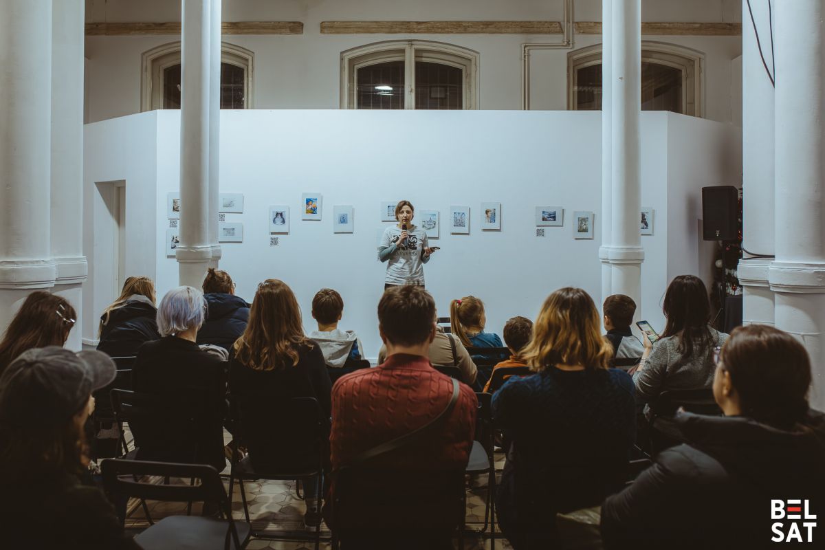 Адкрыццё выставы малюнкаў палітвязняў &quot;Пачуцці, а таксама прэзентацыя музычнага альбома &quot;Пазначаныя жоўтым&quot; у  Музеі вольнай Беларусі. 