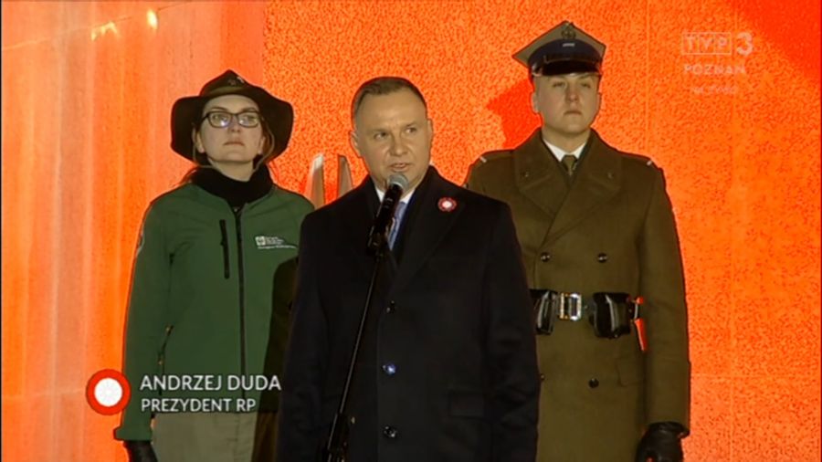 Prezydent Polski Uczcił Powstańców Wielkopolskich Fot Tvp3 Poznań 8058