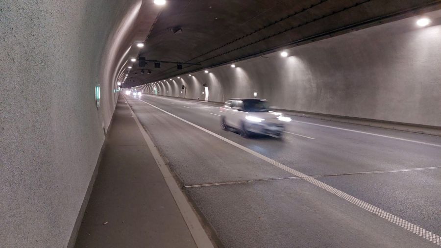 Tunel im. Marii i Lecha Kaczyńskich.