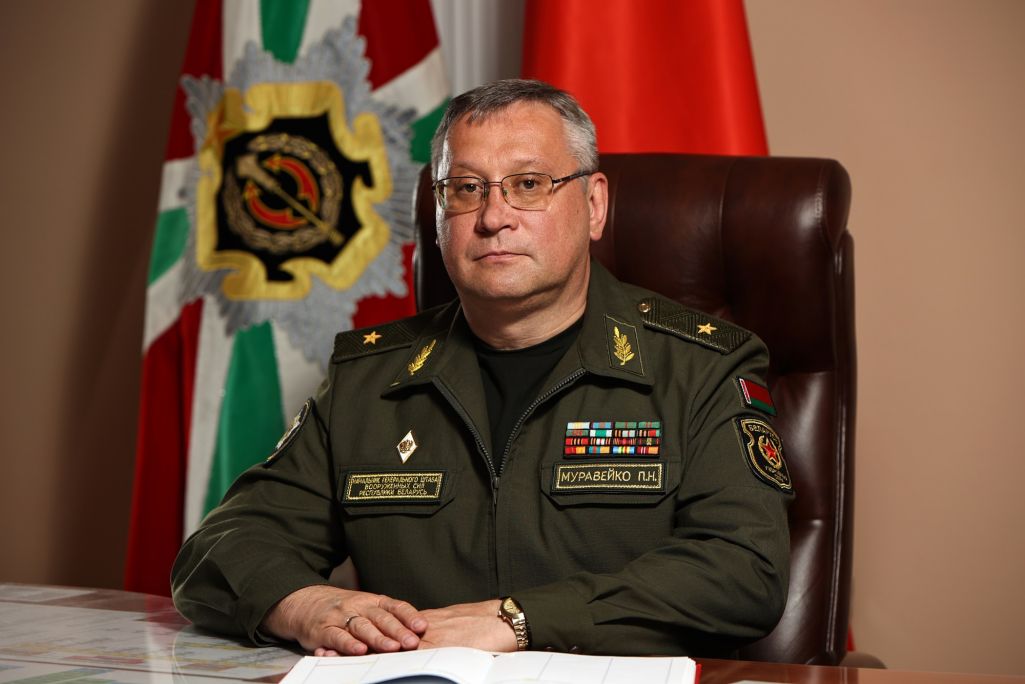 Начальнік Генеральнага штаба Павел Муравейка. Менск, Беларусь. (Фота: mil.by)
