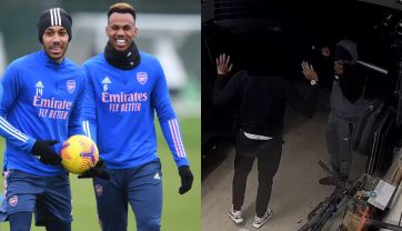 Pierre-Emerick Aubameyang i Gabriel Magalhaes (z lewej) (fot. Getty)