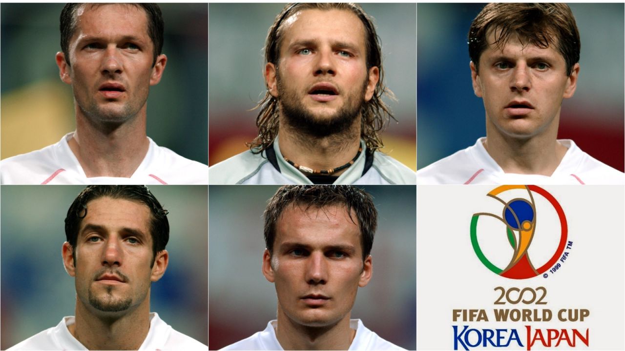 Jacek Zieliński (L, góra), Radosław Majdan (Ś, góra), Cezary Kucharski (P, góra), Maciej Murawski (L, dół) i Arkadiusz Głowacki