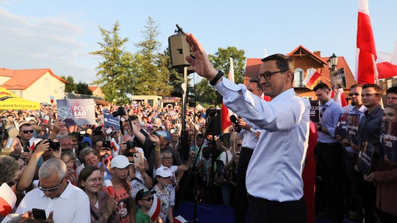 Premier Mateusz Morawiecki w Tykocinie (fot. TVP Info) Premier Mateusz Morawiecki w Tykocinie (fot. TVP Info)