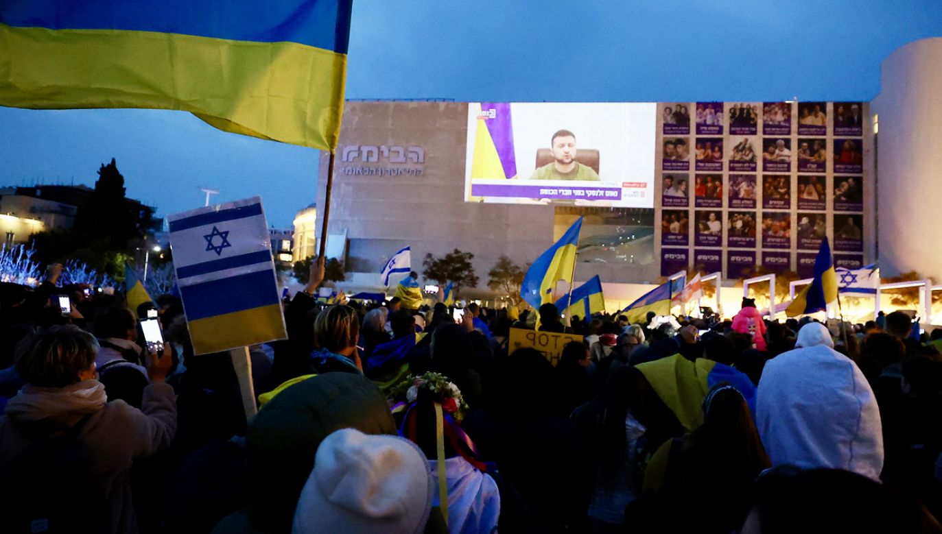 Ukraińcy, liczą, że Izrael wywiąże się ze swoich obietnic (fot. Mostafa Alkharouf/Anadolu Agency via Getty Images)
