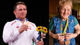 Tadeusz Michalik i jego mama (fot. Getty/Twitter)