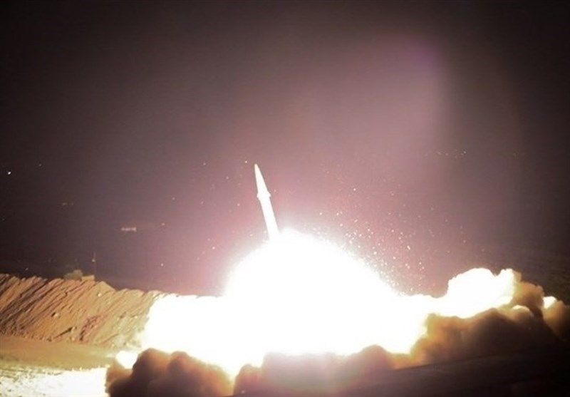Запуск іранскай ракеты. (Фота: tasnimnews.com)