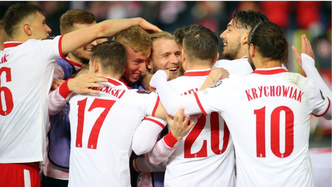 Radość piłkarzy reprezentacji Polski (fot. PAP)