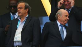 Michel Platini i Sepp Blatter (fot. Getty)