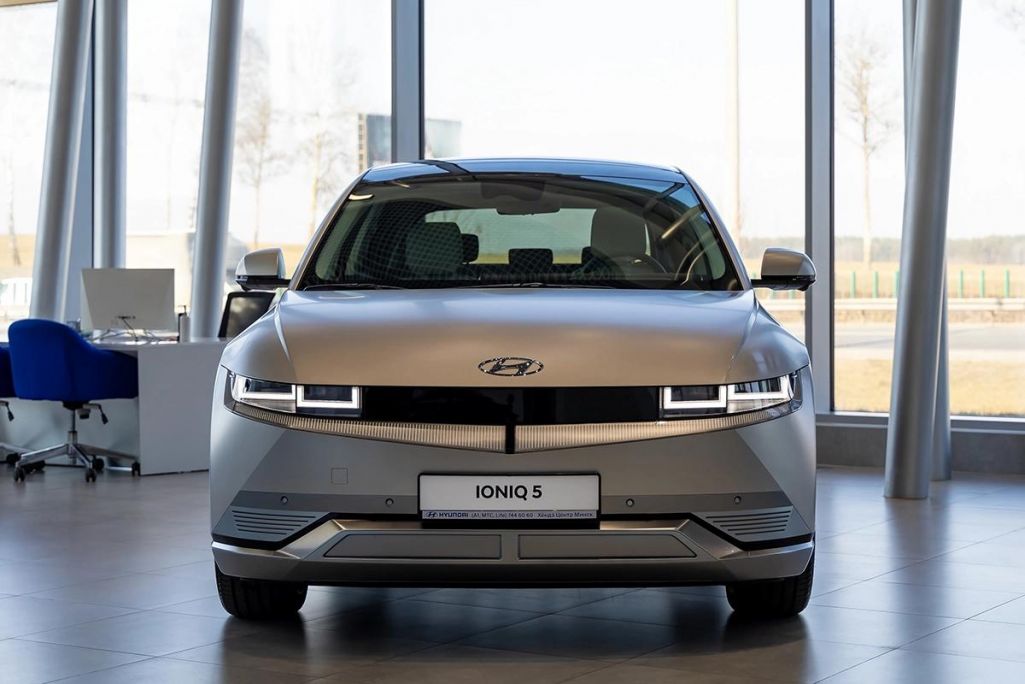 «Hyundai IONIQ 5», афіцыйны продаж якога ў Беларусі пачаўся ўвесну 2024 года. (Фота: abw.by)