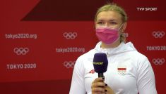 Aleksandra Jarecka doszła do 1/8 finału olimpijskiego turnieju szpadzistek w Tokio (fot. TVP)