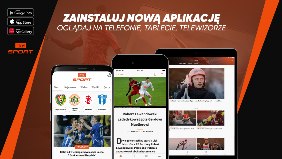Nowa aplikacja mobilna TVP Sport już dostępna