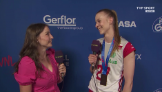 Joanna Pacak (po prawej) i Sara Kalisz (fot. TVP SPORT)