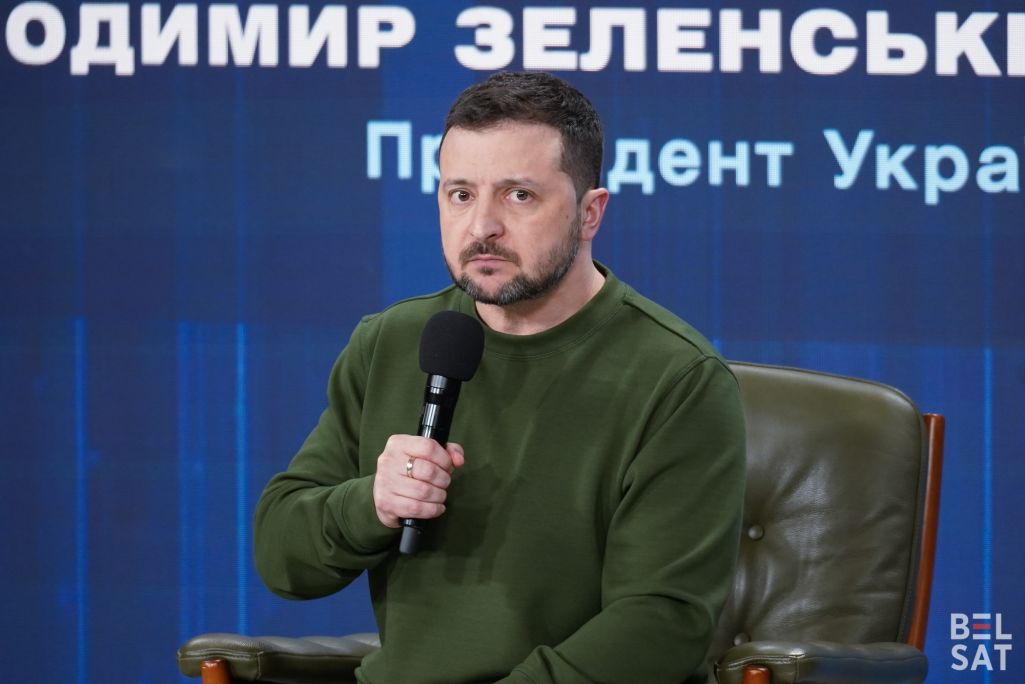 Уладзімір Зяленскі, Владимир Зеленский (Фота: Белсат)