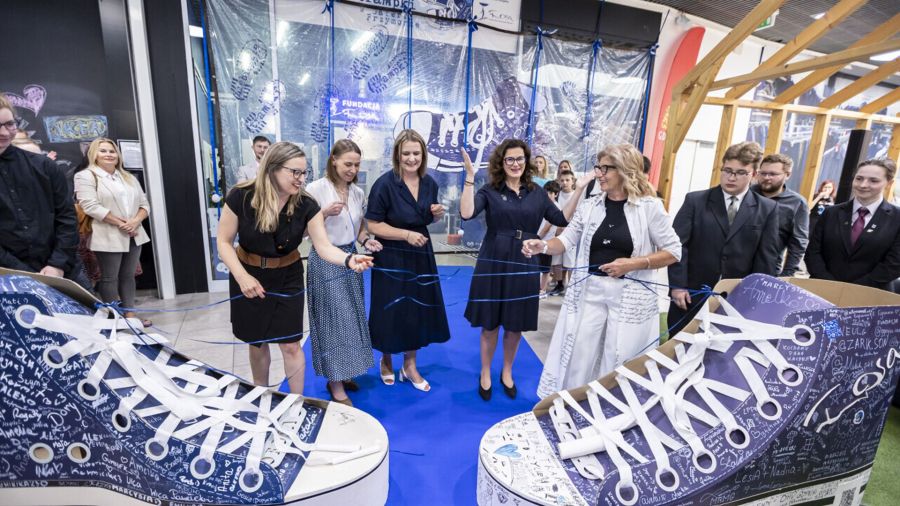 Niebieskie Trampki. Przyjazna przestrzeń dla młodych ludzi w galerii handlowej  (fot. Piotr Wittman / www.gdansk.pl)
