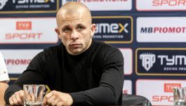 Kamil Łaszczyk podczas konferencji prasowej 