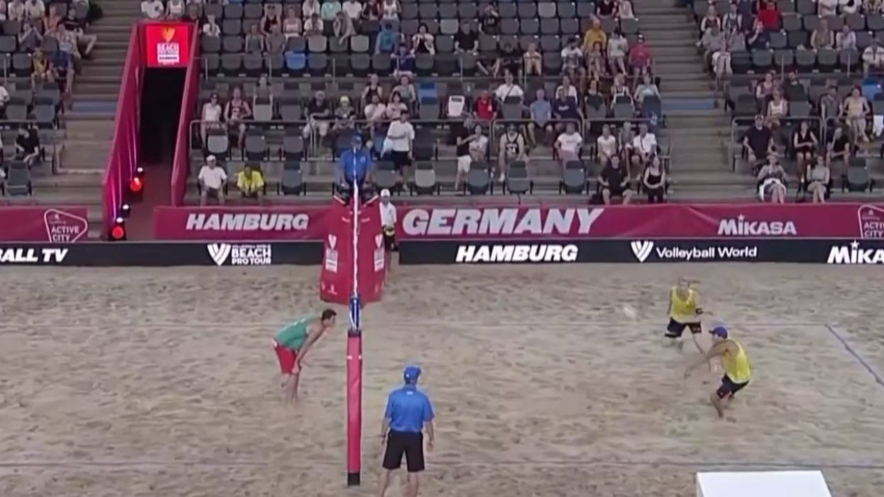Turniej siatkówki plażowej w Hamburgu (fot. TVP)