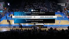 Fribourg Olympic – Anwil Włocławek. Koszykówka, FIBA Europe Cup (fot.TVP SPORT)