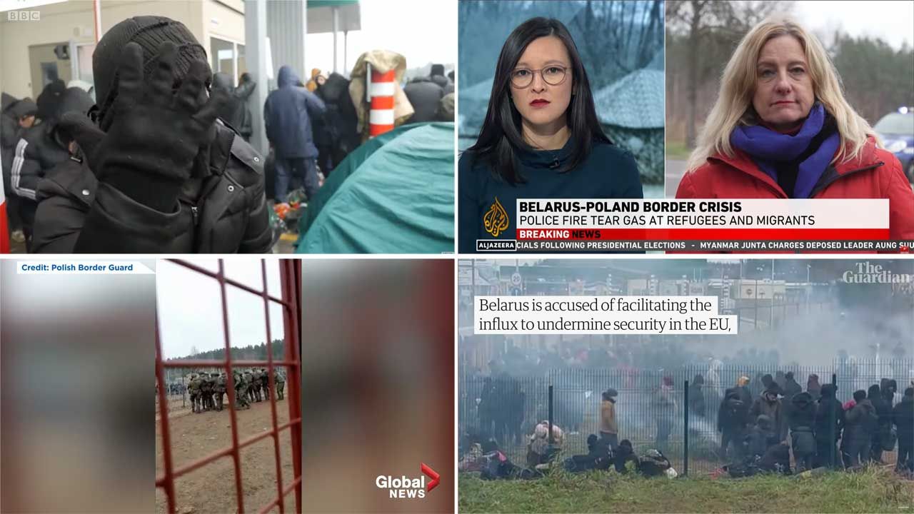 Największe światowe media komentują wydarzenia na granicy polsko-białoruskiej (fot. YouTube)
