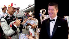 Kajetan Kajetanowicz, Robert Lewandowski (fot. Getty)