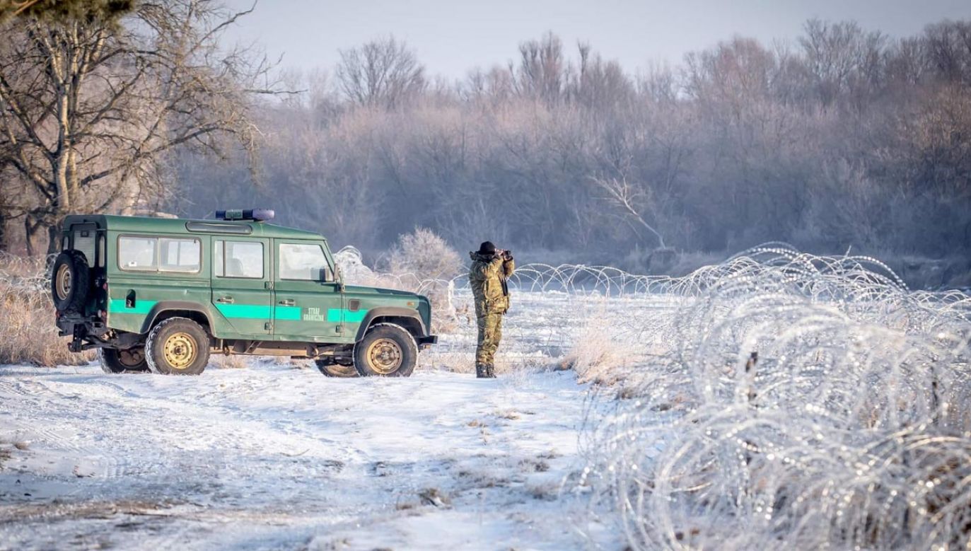 Ostatniej doby granicę polsko–białoruską próbowało nielegalnie przekroczyć 17 osób (fot. Twitter/Straż Graniczna)