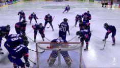 Wielka Brytania – Polska. Hokej na lodzie, MŚ Dywizji 1A (fot. TVP SPORT)