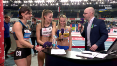 Justyna Święty-Ersetic, Natalia Kaczmarek i Anna Kiełbasińska (fot. TVP)