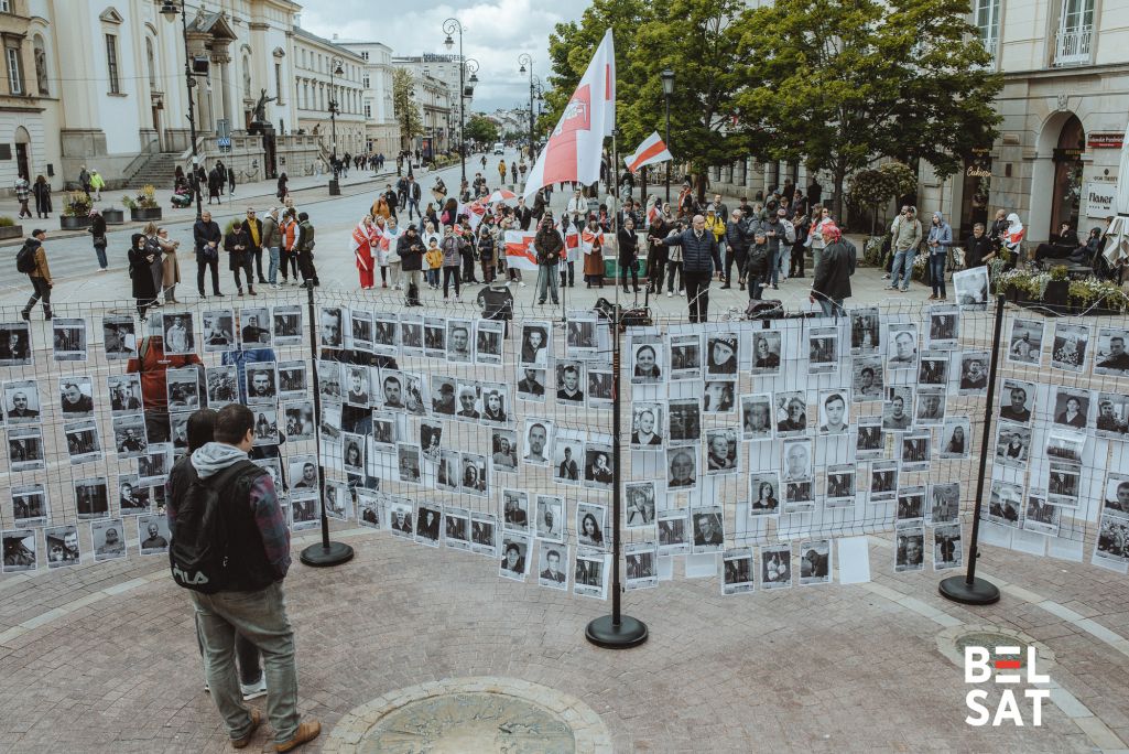 Акцыя «Шлях да волі», прысвечаная Дню палітвязня, 18 траўня 2025 г., Варшава. Фота: Раўль Дзюк / Белсат