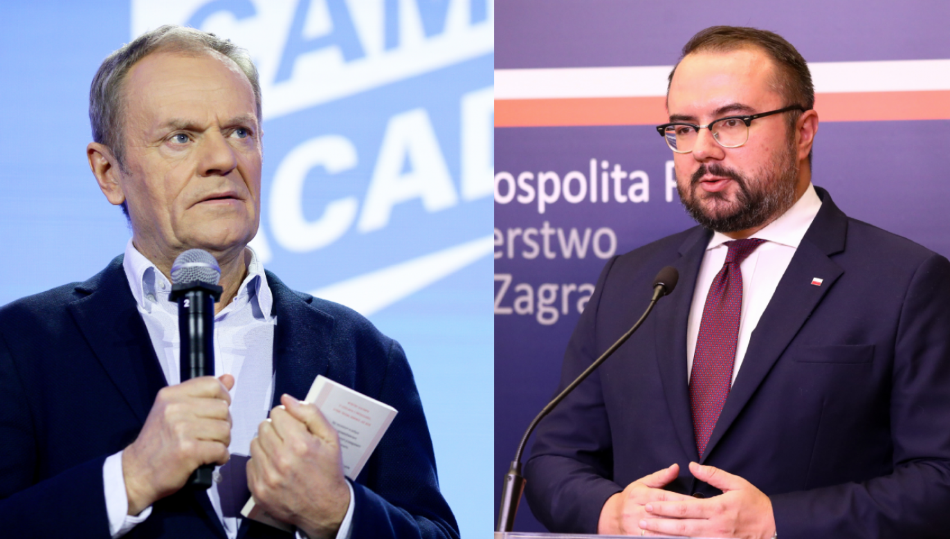 Donald Tusk; Paweł Jabłoński (fot. PAP/Zbigniew Meissner, Tomasz Gzell)