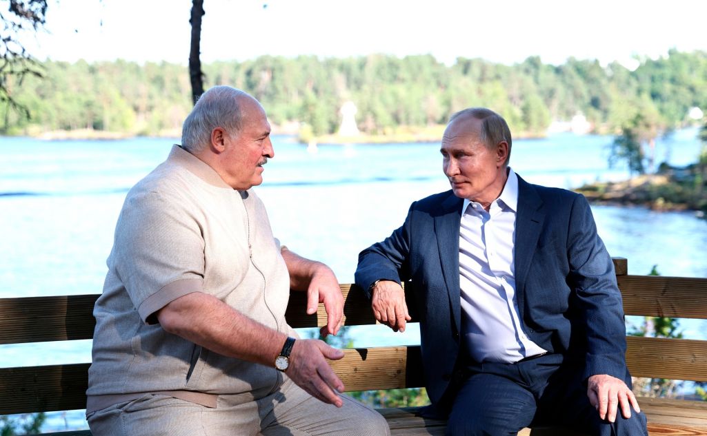 Лукашэнка і Пуцін на востраве Валаам 26 ліпеня. (Фота: kremlin.ru)