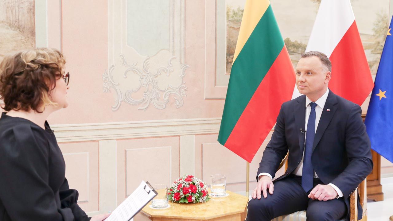 Andrzej Duda udzielił wywiadu litewskiej telewizji (fot. Marek Borawski/KPRP) Andrzej Duda udzielił wywiadu litewskiej telewizji (fot. Marek Borawski/KPRP)
