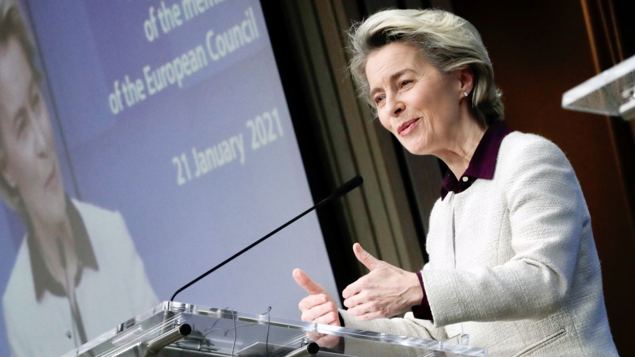 Ursula von der Leyen (fot. PAP/EPA/OLIVIER HOSLET) Ursula von der Leyen (fot. PAP/EPA/OLIVIER HOSLET)