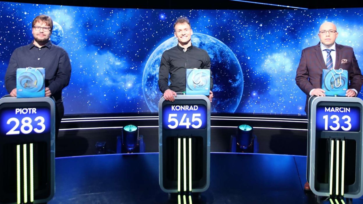 Uczestnicy ostatecznej rozgrywki Wielkiego Finału 151. edycji: Piotr, Konrad i Marcin.