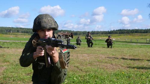 Беларускія войскі на вучэннях. Фота: Министерство обороны Республики Беларусь / Telegram