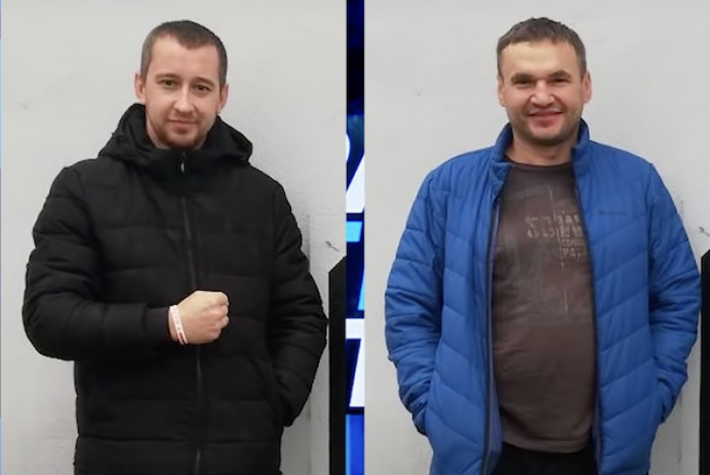 Сяргей Пляшкун (злева) і Юрый Сельвіч. (Фота: spring96.org)