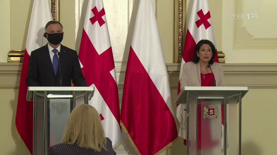 Drugi dzień wizyty Prezydenta w Gruzji - Wiadomości TVP