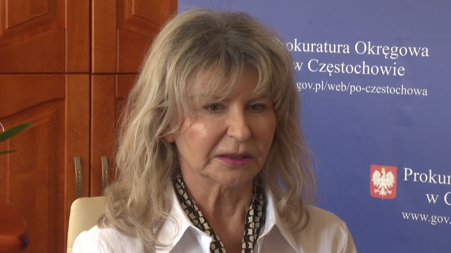 Nowa kierownik Prokuratury Okręgowej w Częstochowie, Beata Siudzińska-Dawid. Fot. TVP3 Katowice